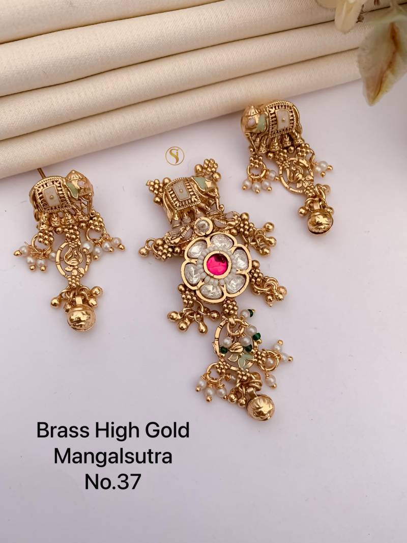 Brass High Gold Mangalsutra 28