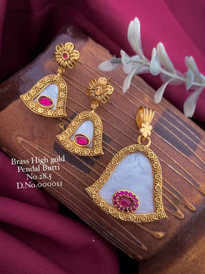 Brass High Gold Pendal Butti 4