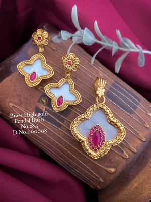 Brass High Gold Pendal Butti 4