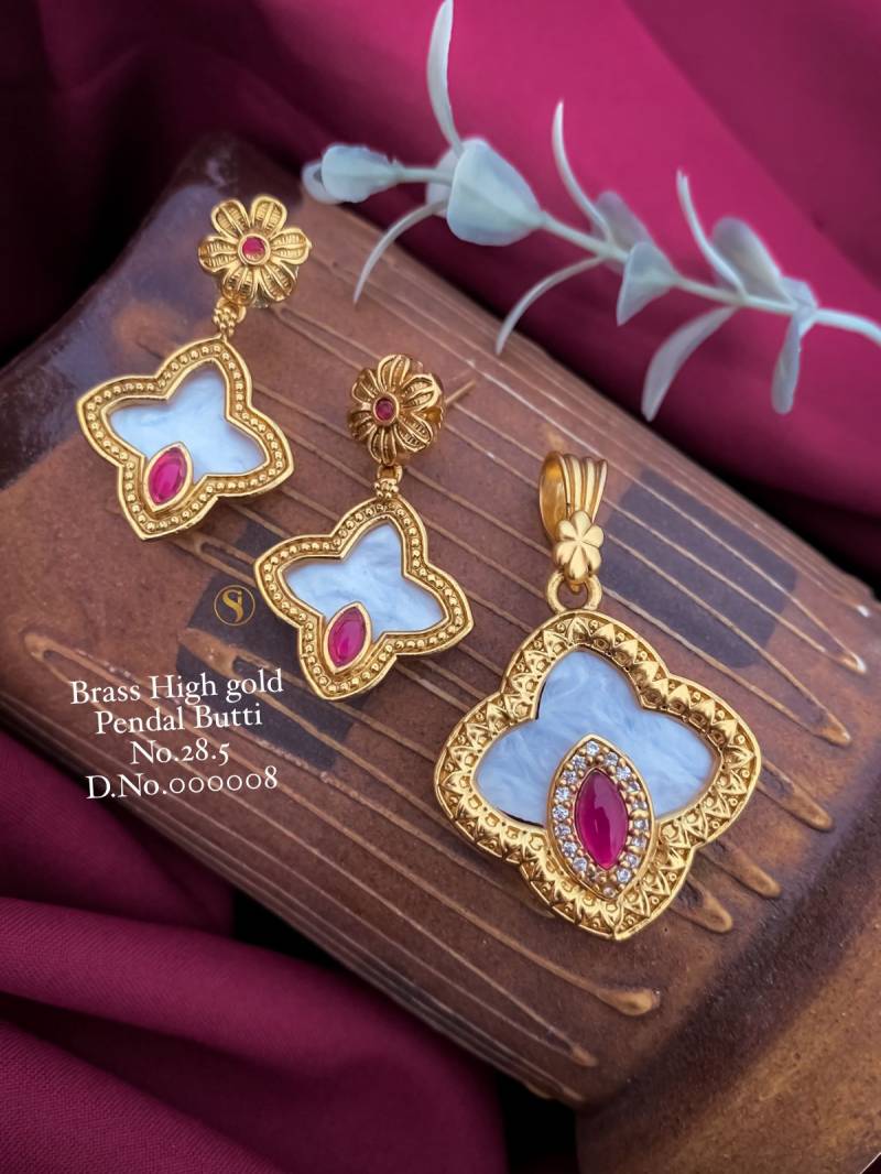 Brass High Gold Pendal Butti 4