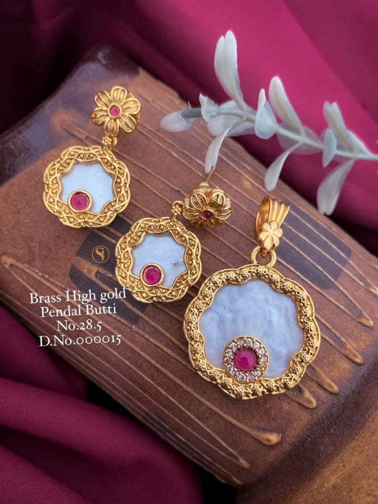 Brass High Gold Pendal Butti 4