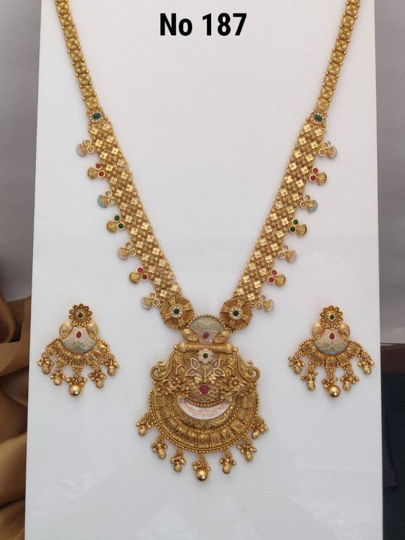 Brass High Gold Tanch Pleating Rani Set 2
