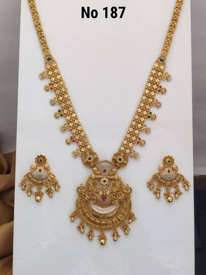 Brass High Gold Tanch Pleating Rani Set 2