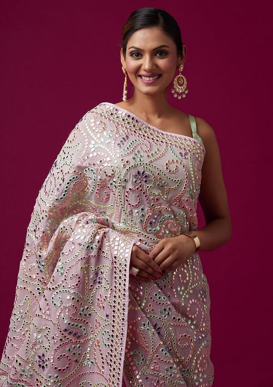 BT 440 Beautiful Vichitra Silk Embroidered Saree
