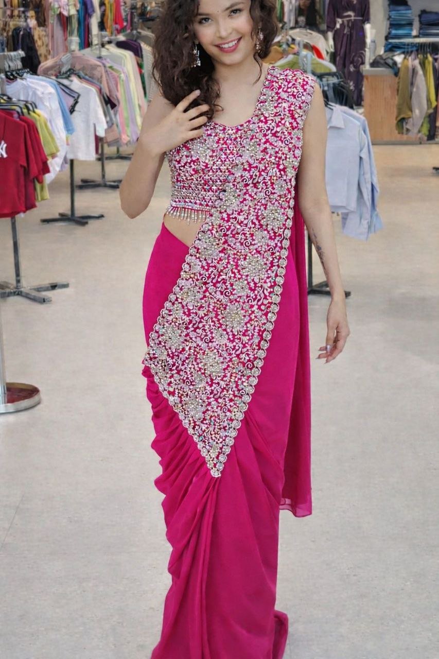 Bt 7146 Faux Georgette Saree Wholesale Catalogue - Amrah Wholesale