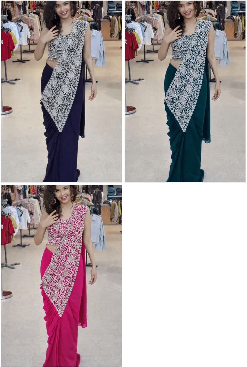 Bt 7146 Faux Georgette Saree Wholesale Catalogue - Amrah Wholesale