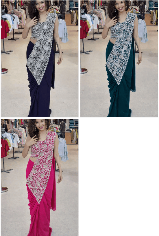 Bt 7146 Faux Georgette Saree Wholesale Catalogue - Amrah Wholesale