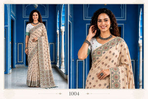 Bunawat Aananya Cotton Printed Sarees Wholesale Catalog With Blouse Piece