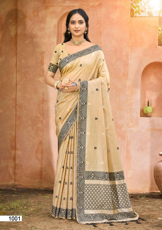 Bunawat Amolika Assam Silk Festive Printed Saree Set