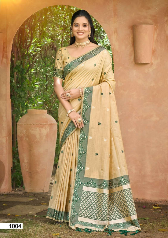 Bunawat Amolika Assam Silk Festive Printed Saree Set