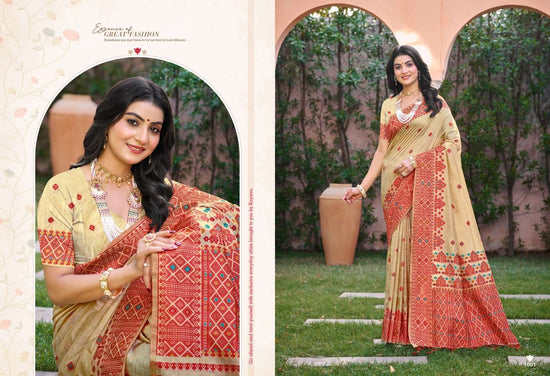 Bunawat Anubhavika Assam Silk Printed Saree