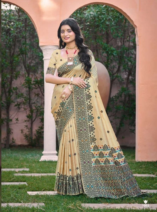 Bunawat Anubhavika Assam Silk Printed Saree