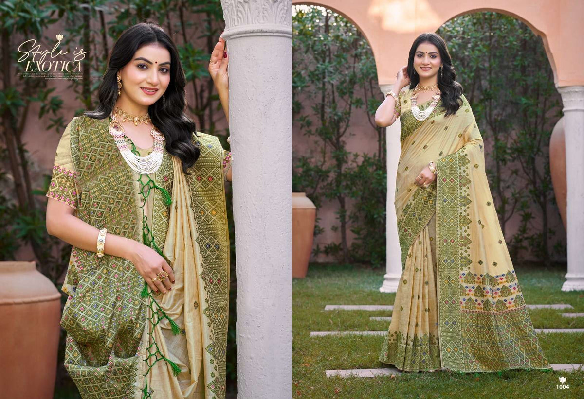 Bunawat Anubhavika Assam Silk Printed Saree