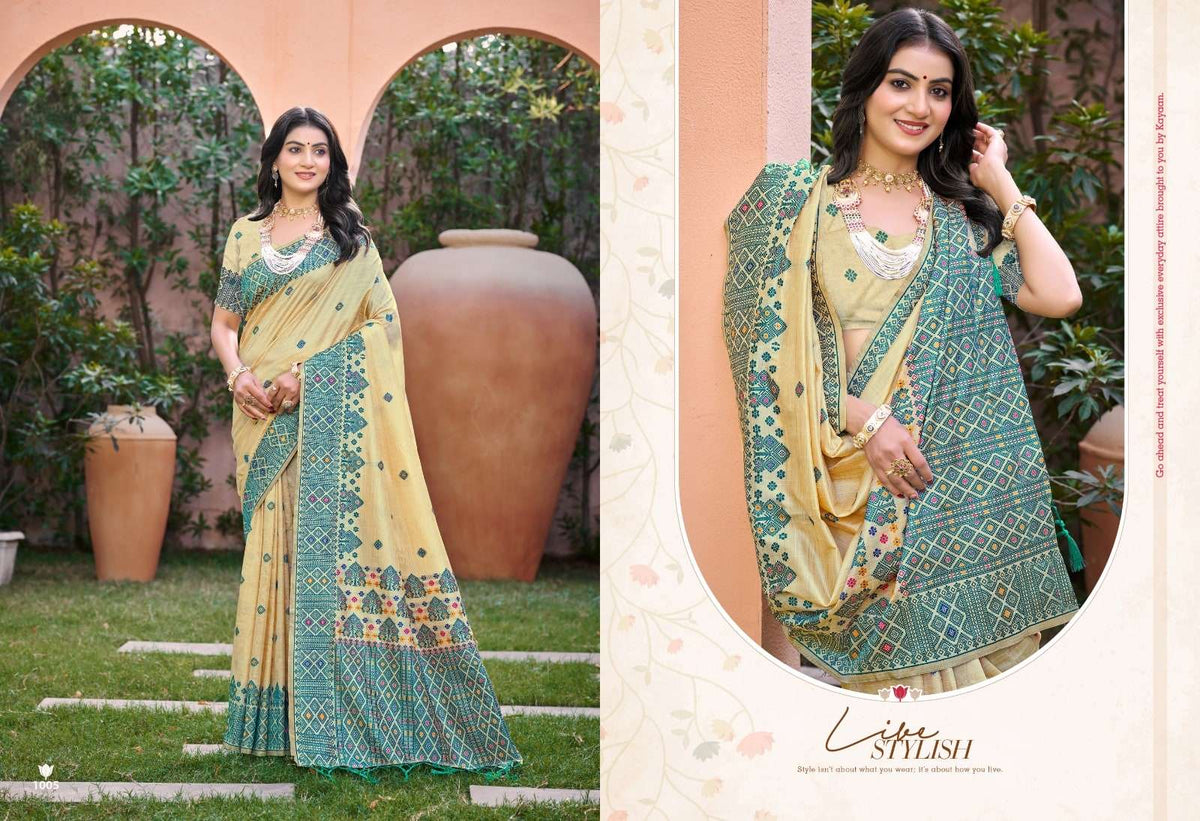 Bunawat Anubhavika Assam Silk Printed Saree