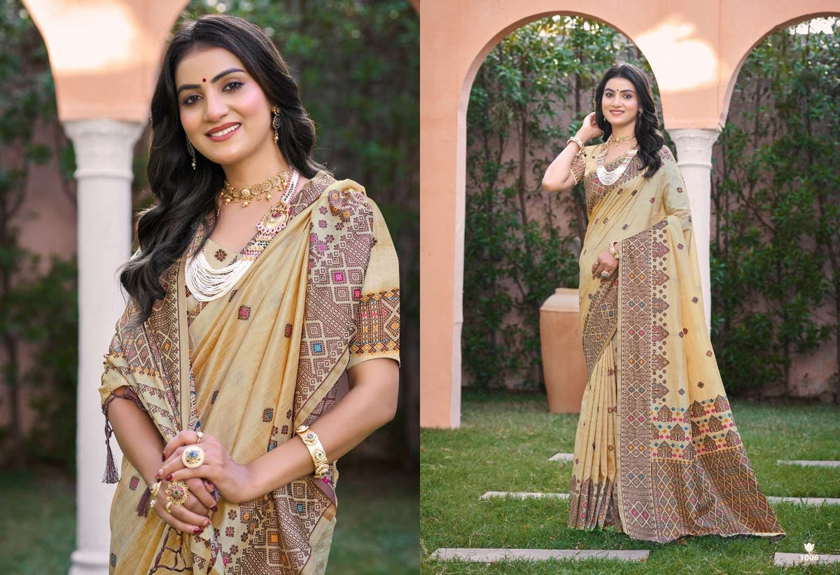 Bunawat Anubhavika Assam Silk Printed Saree
