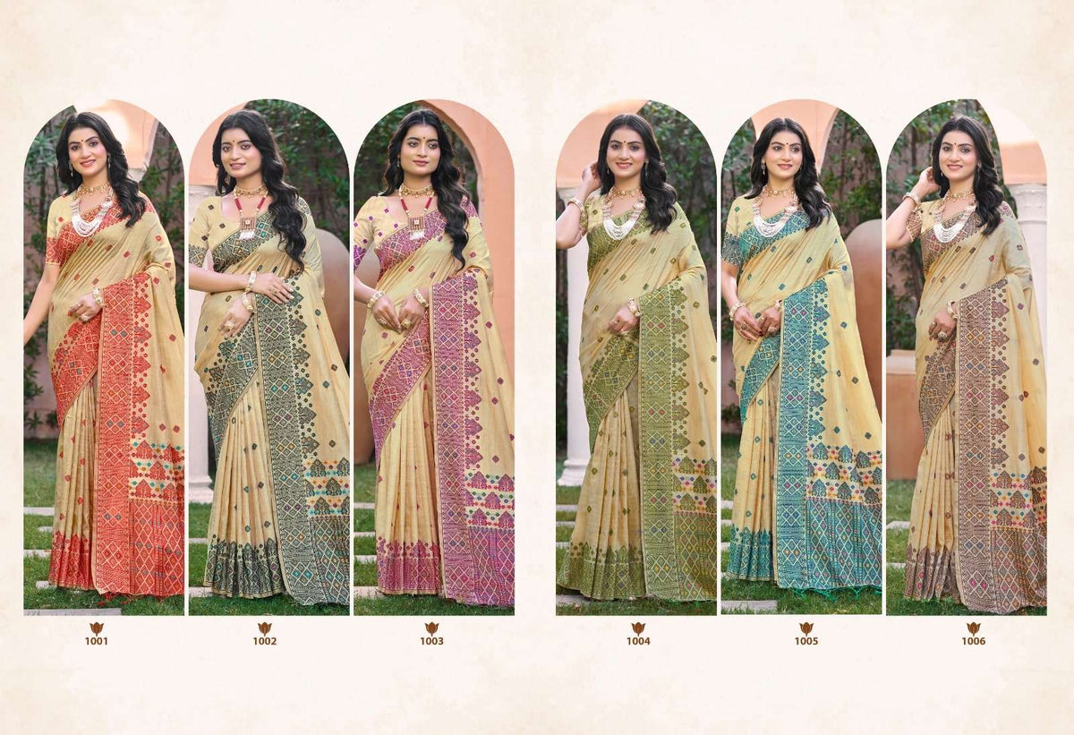 Bunawat Anubhavika Assam Silk Printed Saree