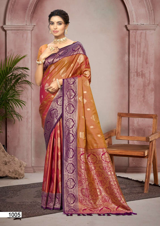 Bunawat Chitra Silk 1001 To 1006 Series Soft Silk Saree