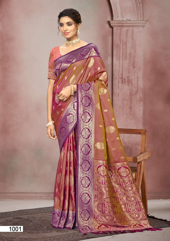 Bunawat Chitra Silk 1001 To 1006 Series Soft Silk Saree