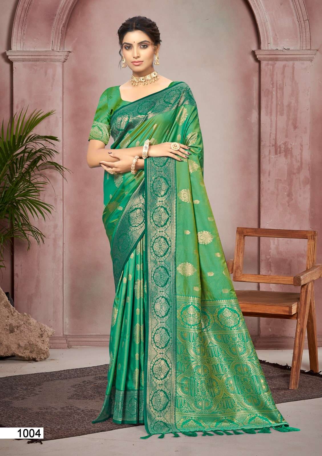 Bunawat Chitra Silk 1001 To 1006 Series Soft Silk Saree