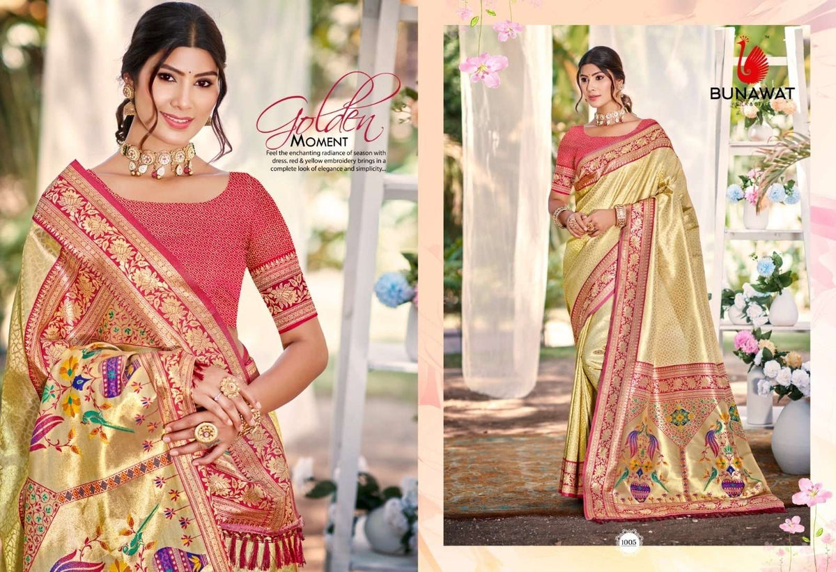 BUNAWAT DEVYANI SILK VOL-4 Kanjivaram Silk Printed Saree