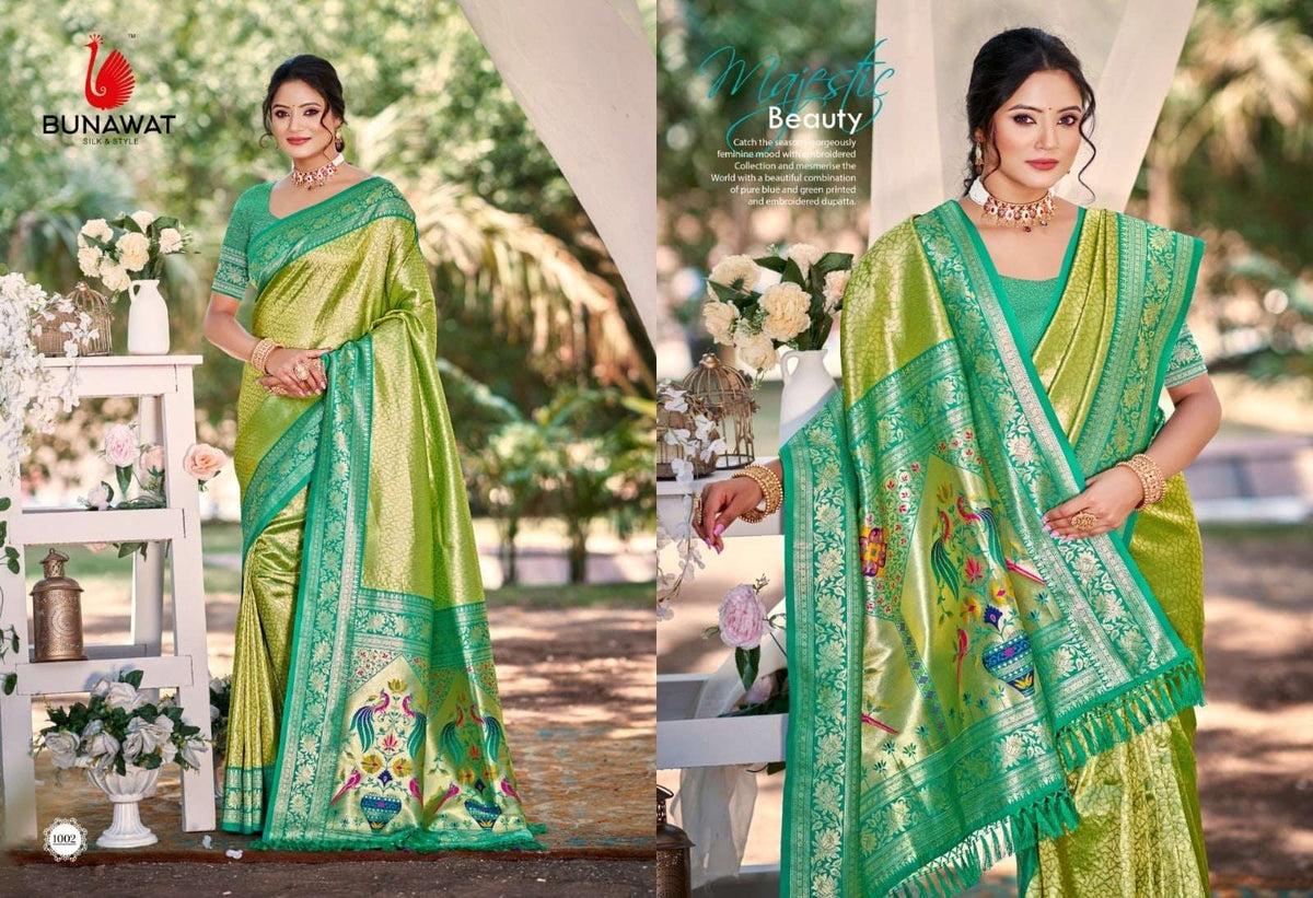BUNAWAT DEVYANI SILK VOL-4 Kanjivaram Silk Printed Saree