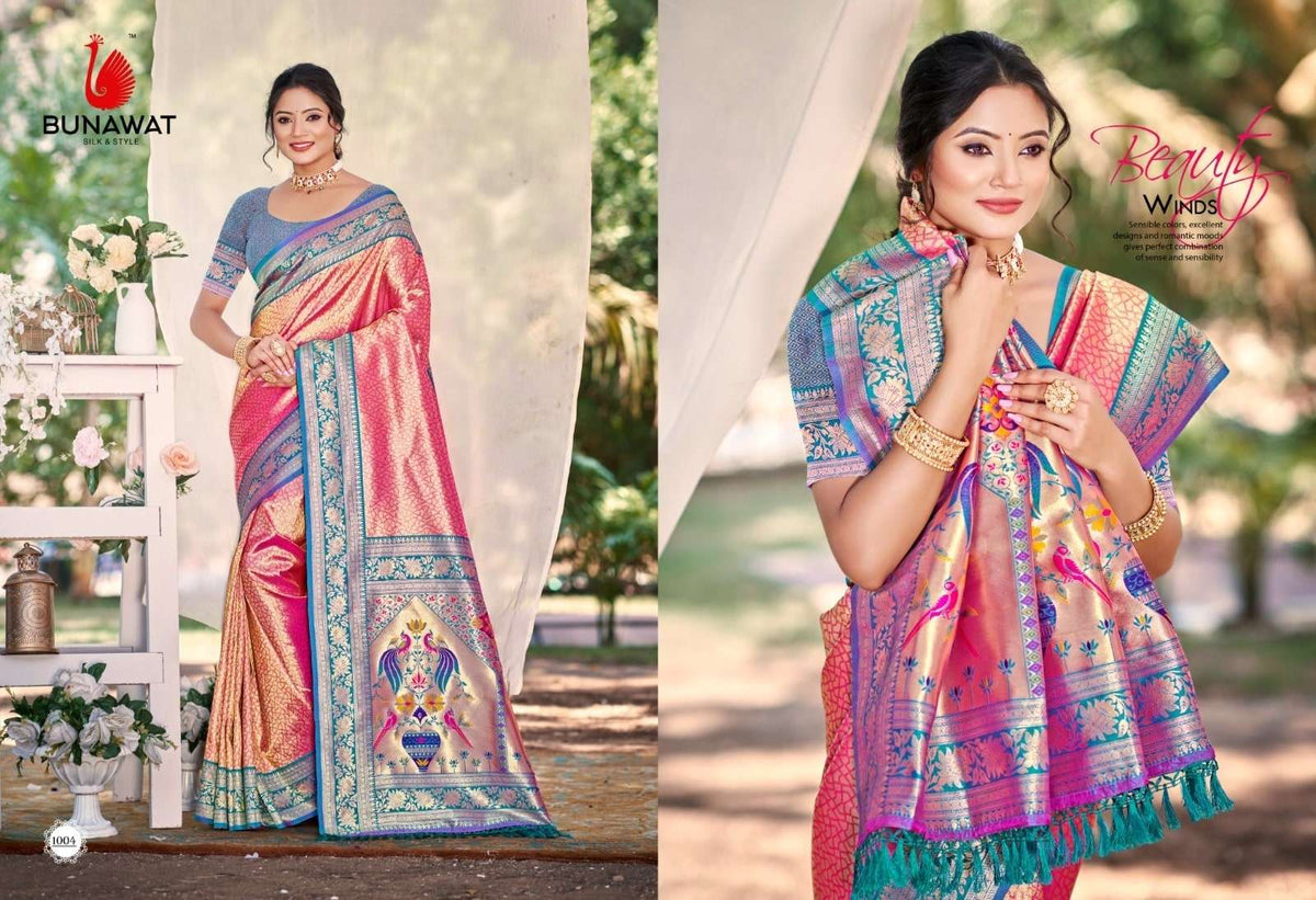 BUNAWAT DEVYANI SILK VOL-4 Kanjivaram Silk Printed Saree