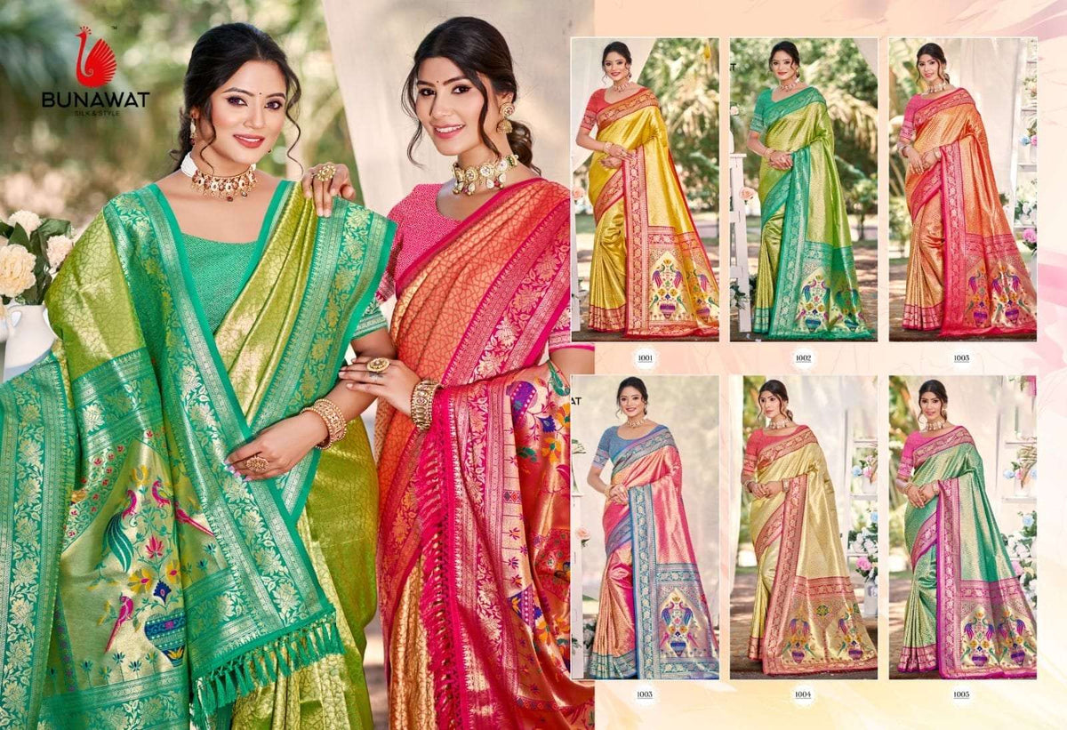 BUNAWAT DEVYANI SILK VOL-4 Kanjivaram Silk Printed Saree