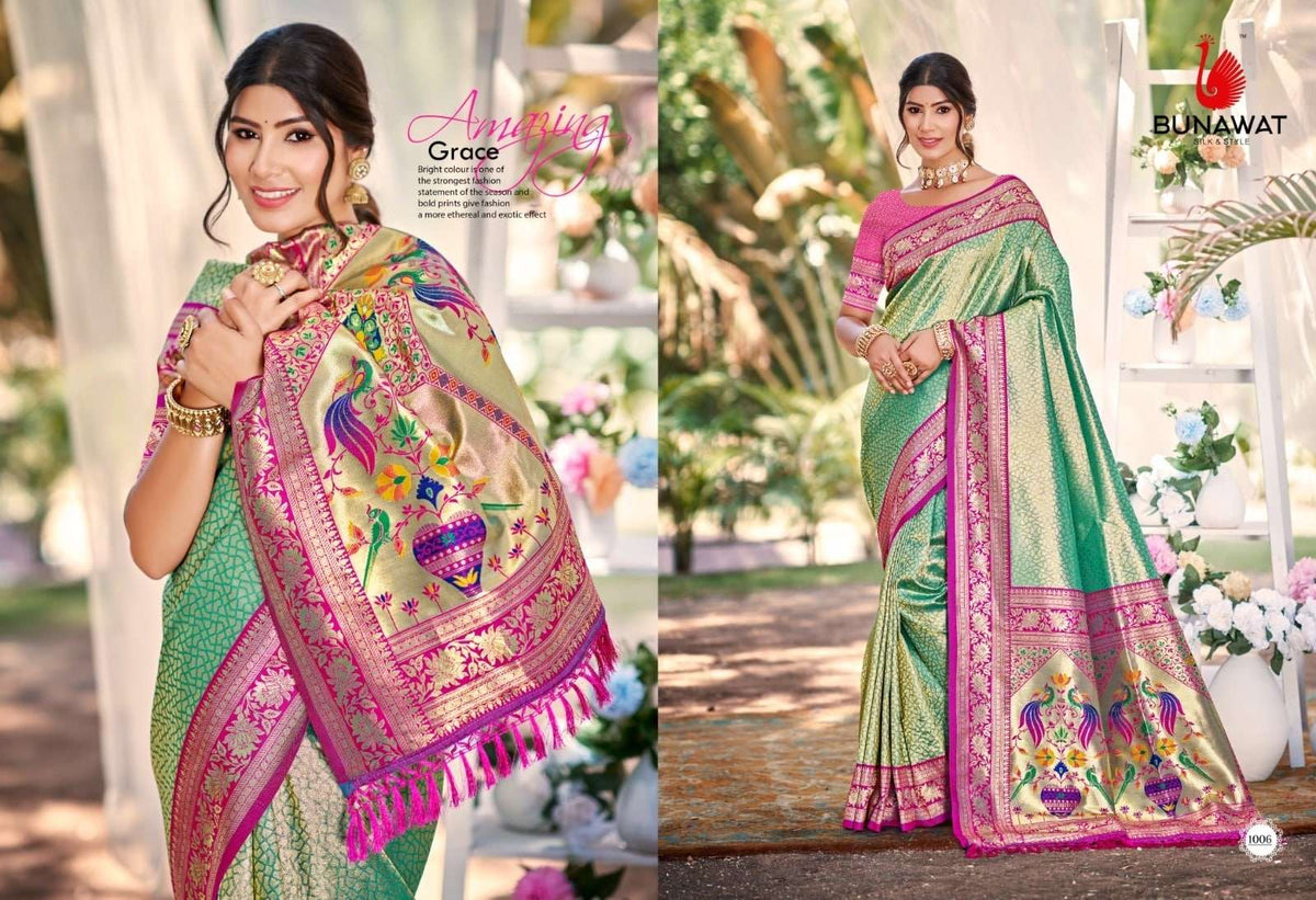 BUNAWAT DEVYANI SILK VOL-4 Kanjivaram Silk Printed Saree