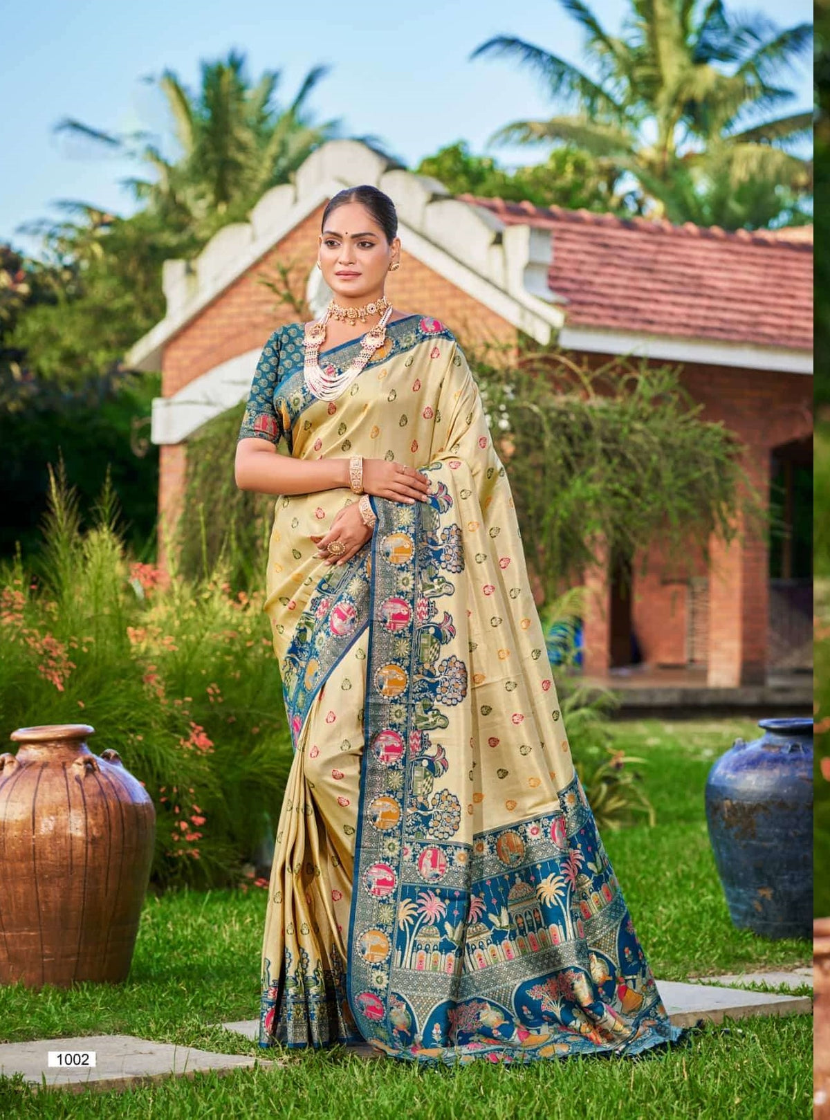 BUNAWAT KAPILA Silk Zari Weaving Embroidered Saree