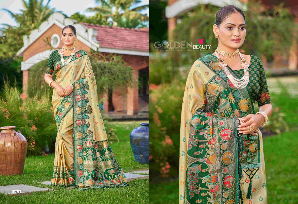 BUNAWAT KAPILA Silk Zari Weaving Embroidered Saree