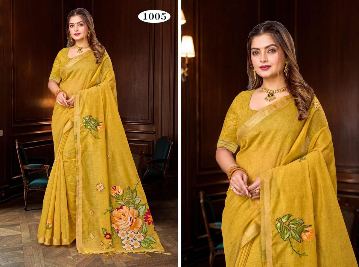 Bunawat Katha Cotton Printed Saree Wholesale Catalogue - Amrah Wholesale