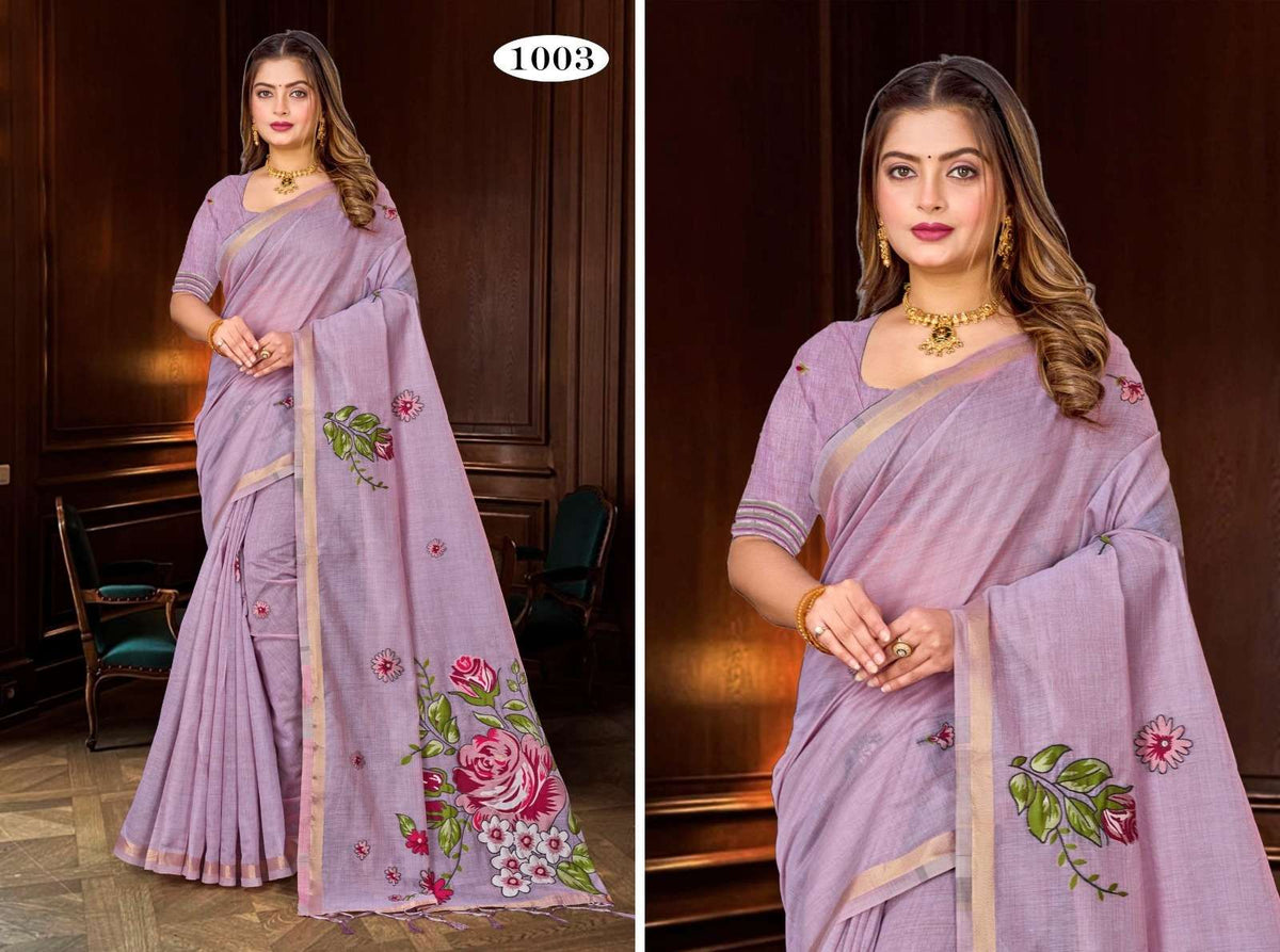 Bunawat Katha Cotton Printed Saree Wholesale Catalogue - Amrah Wholesale