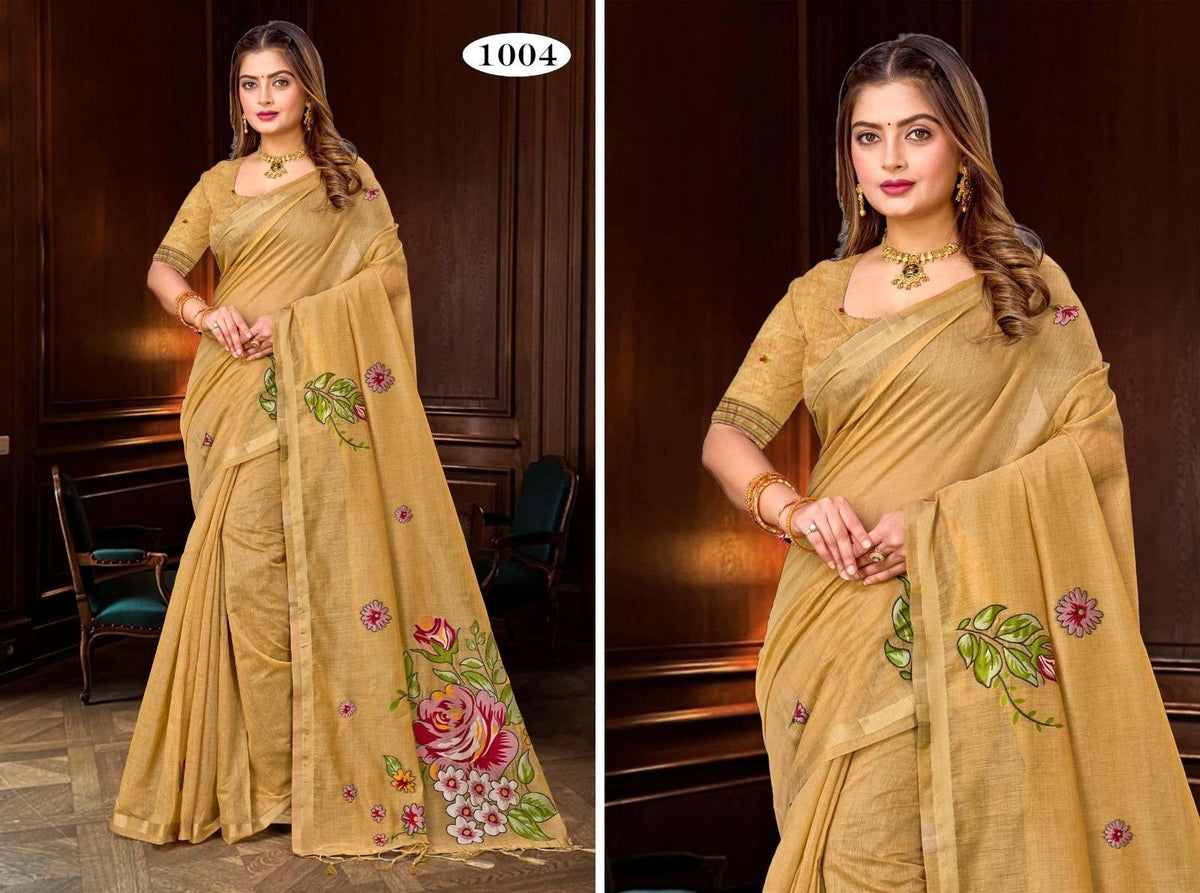 Bunawat Katha Cotton Printed Saree Wholesale Catalogue - Amrah Wholesale