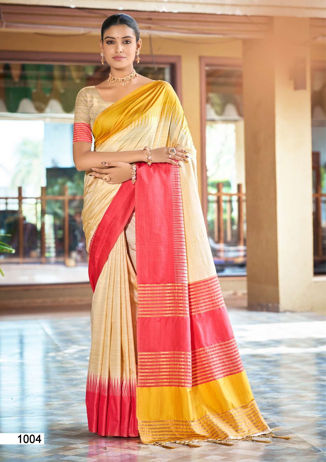 Bunawat Laving Silk Vol-2 1001 To 1004 Slub Silk Printed Saree