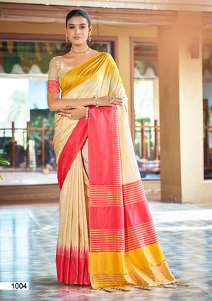 Bunawat Laving Silk Vol-2 1001 To 1004 Slub Silk Printed Saree