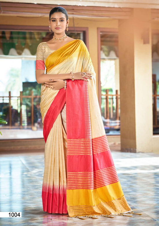 Bunawat Laving Silk Vol-2 1001 To 1004 Slub Silk Printed Saree