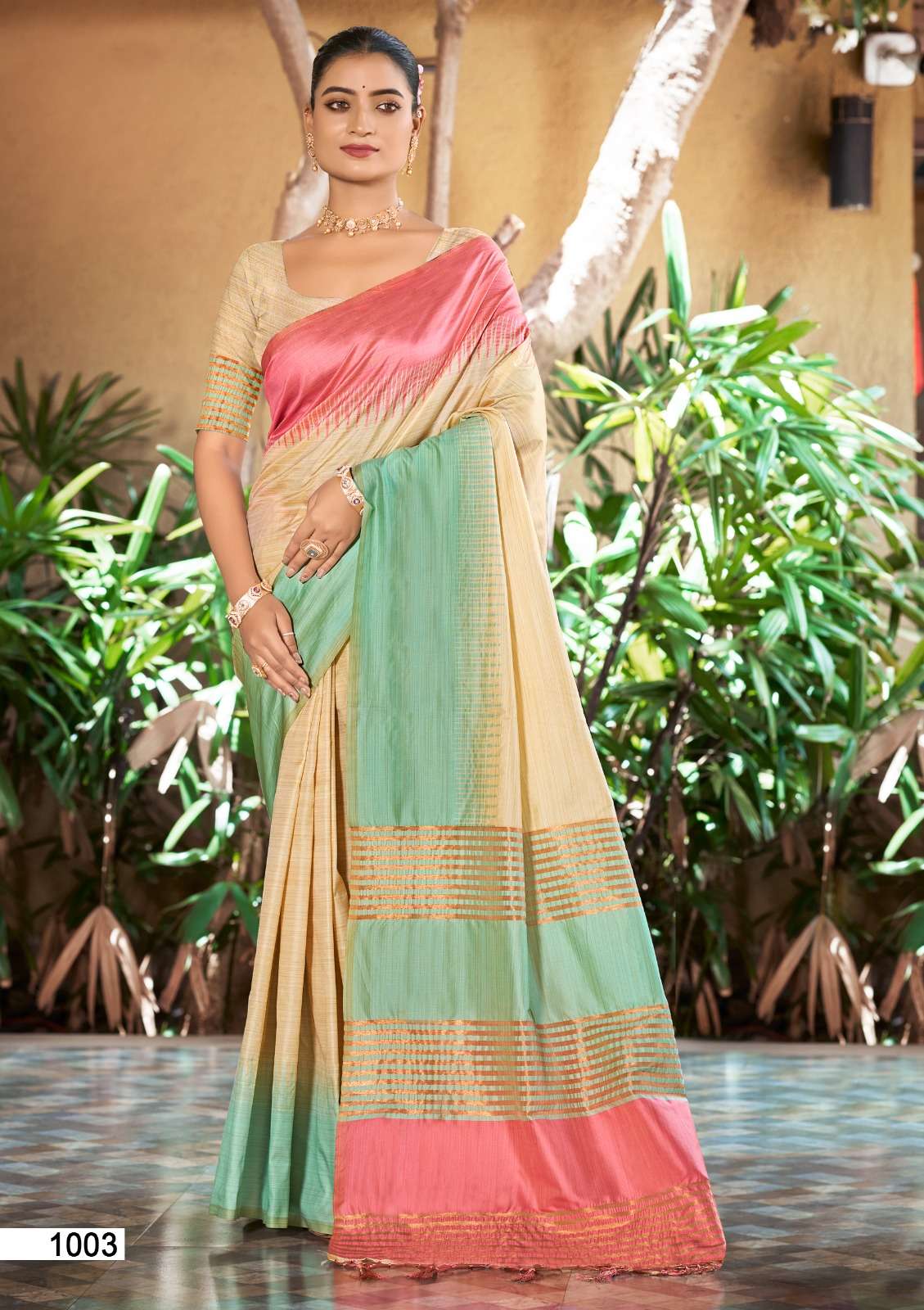 Bunawat Laving Silk Vol-2 1001 To 1004 Slub Silk Printed Saree