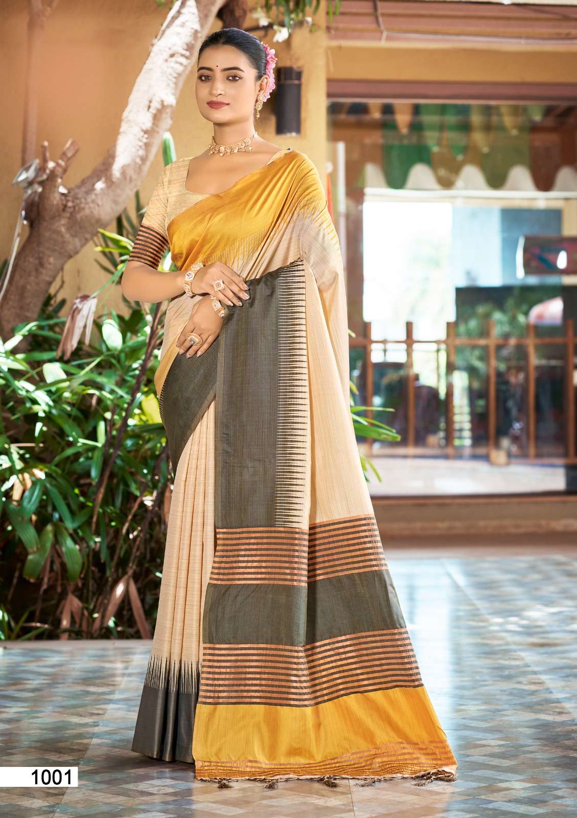 Bunawat Laving Silk Vol-2 1001 To 1004 Slub Silk Printed Saree