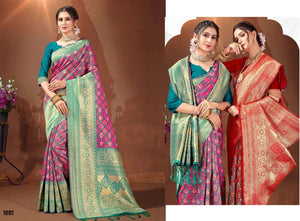BUNAWAT RUCHI Silk Patola Zari Weaving Saree