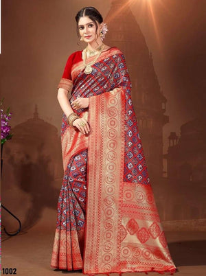 BUNAWAT RUCHI Silk Patola Zari Weaving Saree