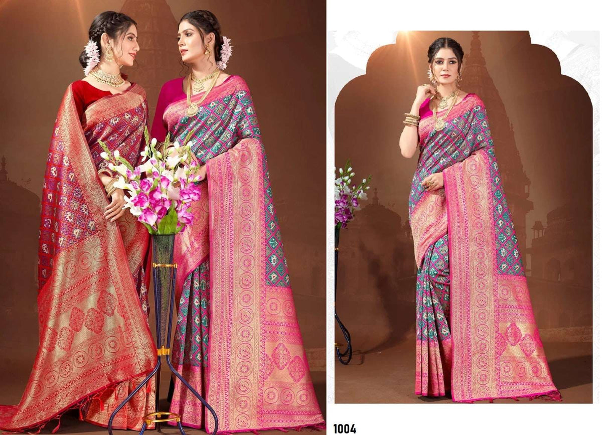 BUNAWAT RUCHI Silk Patola Zari Weaving Saree