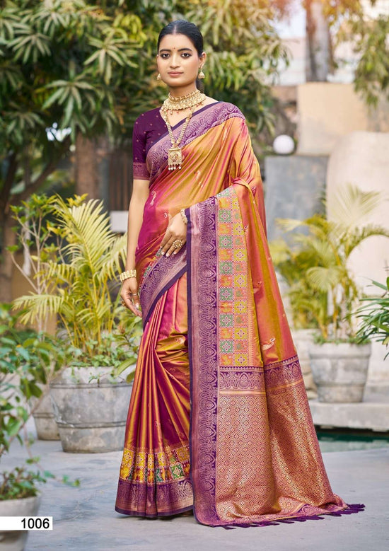 BUNAWAT VRINDAVAN SILK Premium Soft Silk Printed Saree - Amrah Wholesale