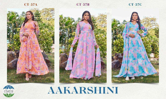 Chansi Trendz Aakarshini 57 Series Gown Wholesale Catalogue - Amrah Wholesale