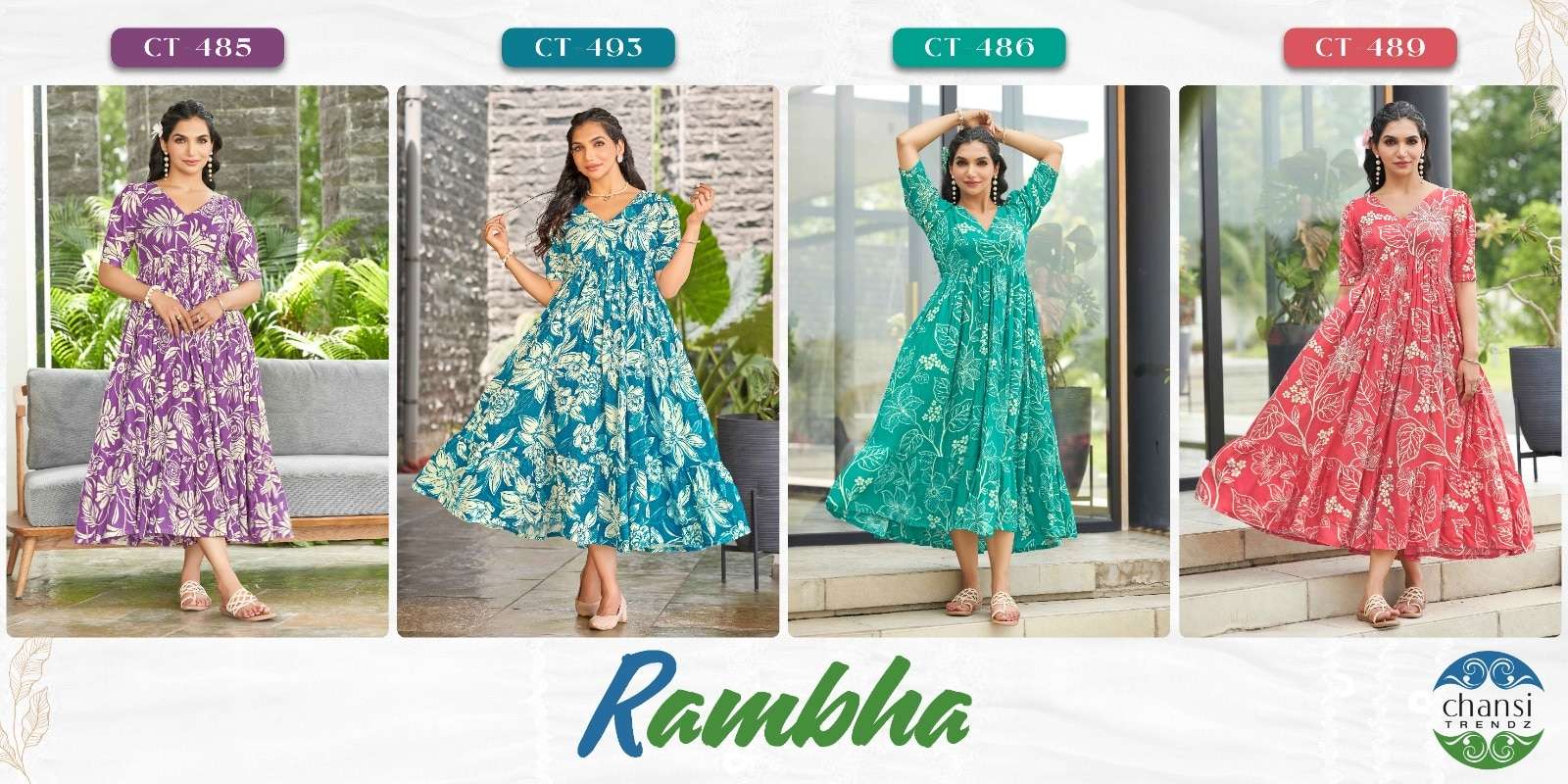 Chansi Trendz Rambha Rayon Kurti Wholesale