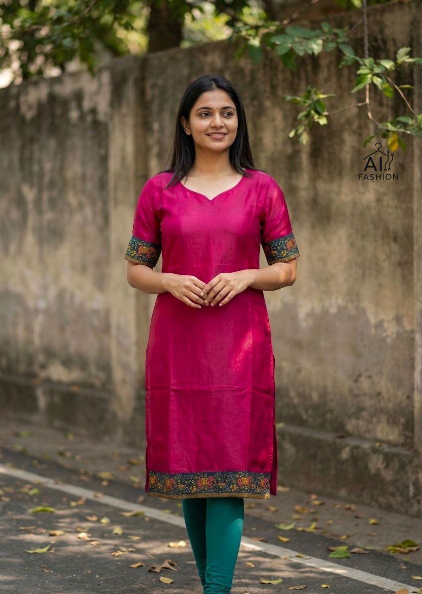 Charmi Vol 7 Fandy Satin Kurti Wholesale Surat - Amrah Wholesale