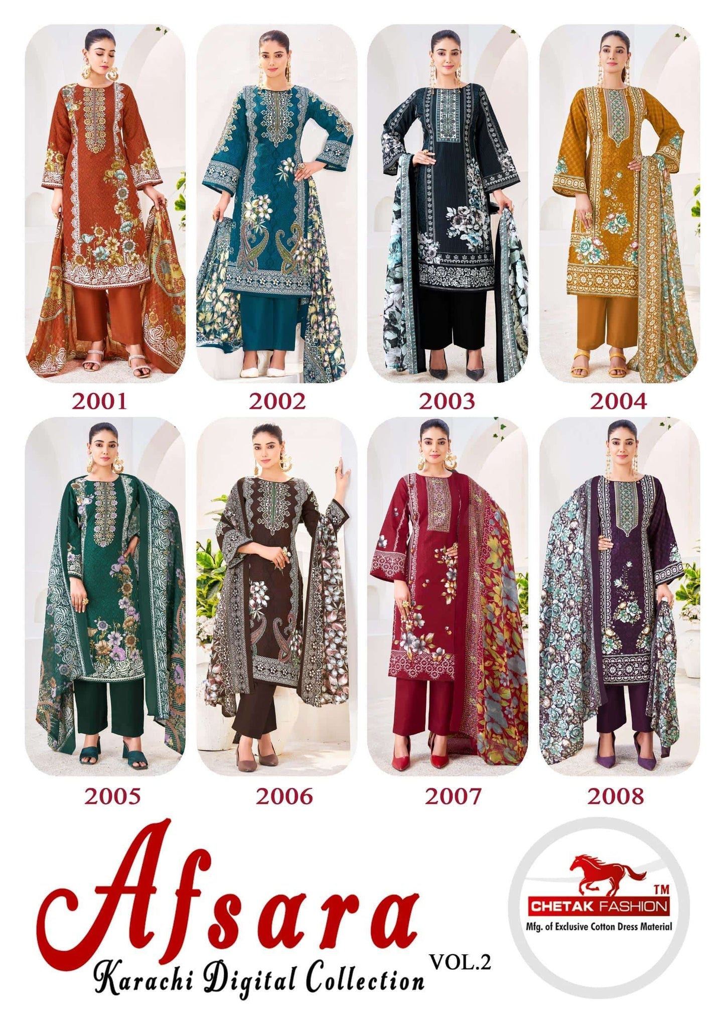 Chetak Fashion Afsara Karachi Vol-02