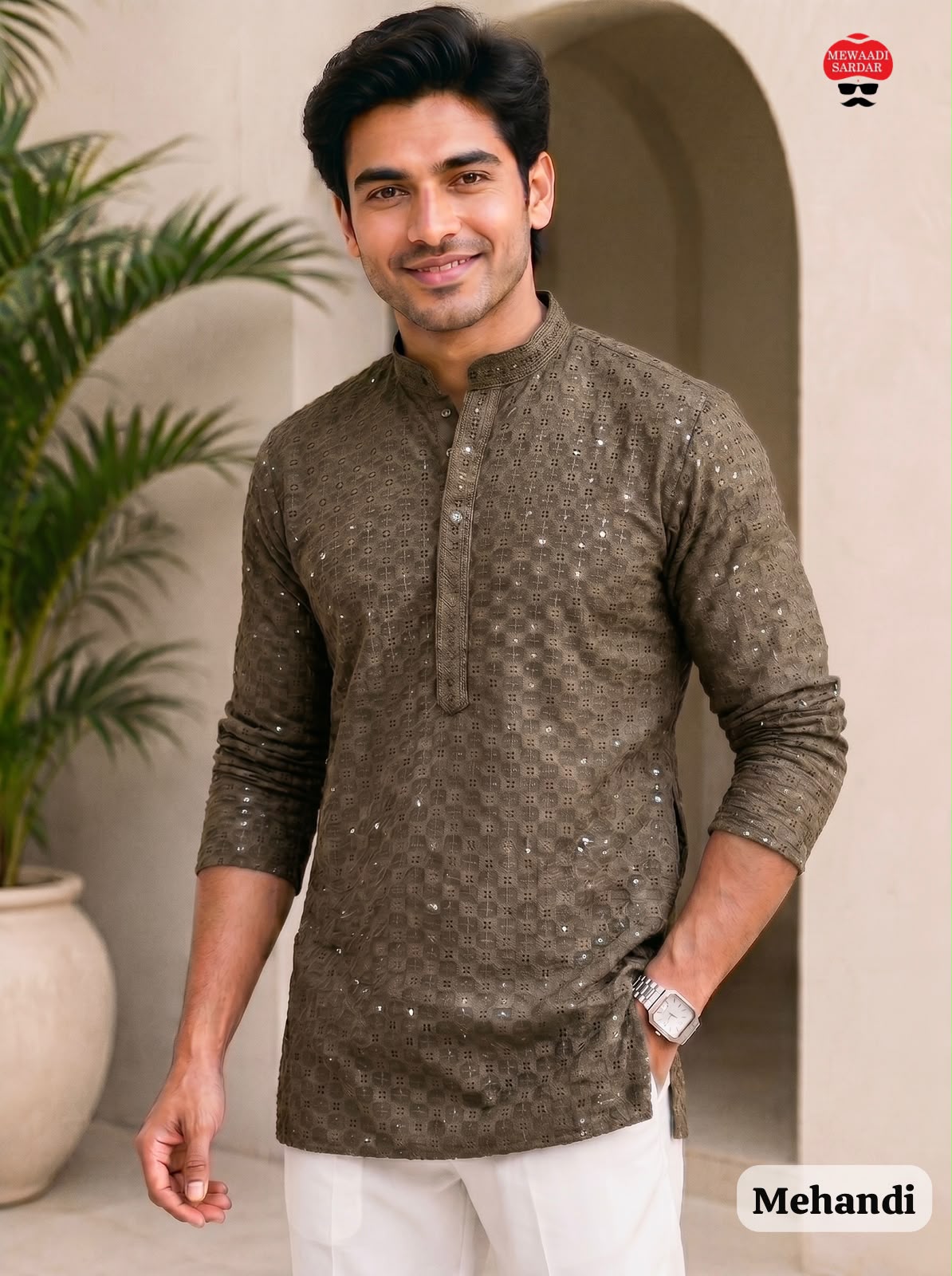 Chikankari Vol 2 Rayon Chikan Work Mens Kurta