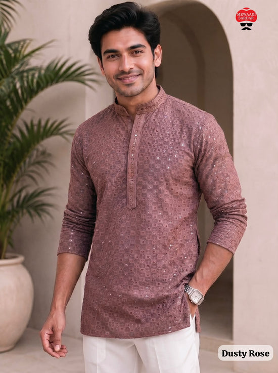 Chikankari Vol 2 Rayon Chikan Work Mens Kurta