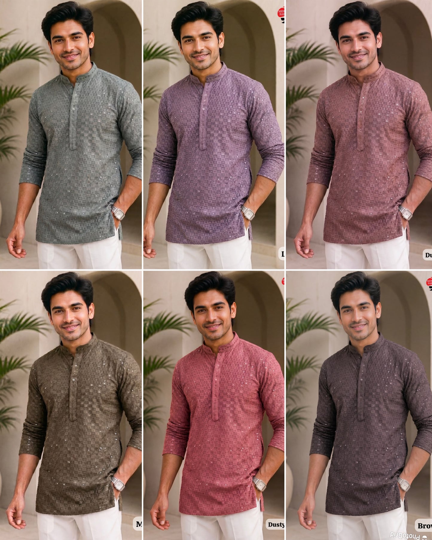 Chikankari Vol 2 Rayon Chikan Work Mens Kurta