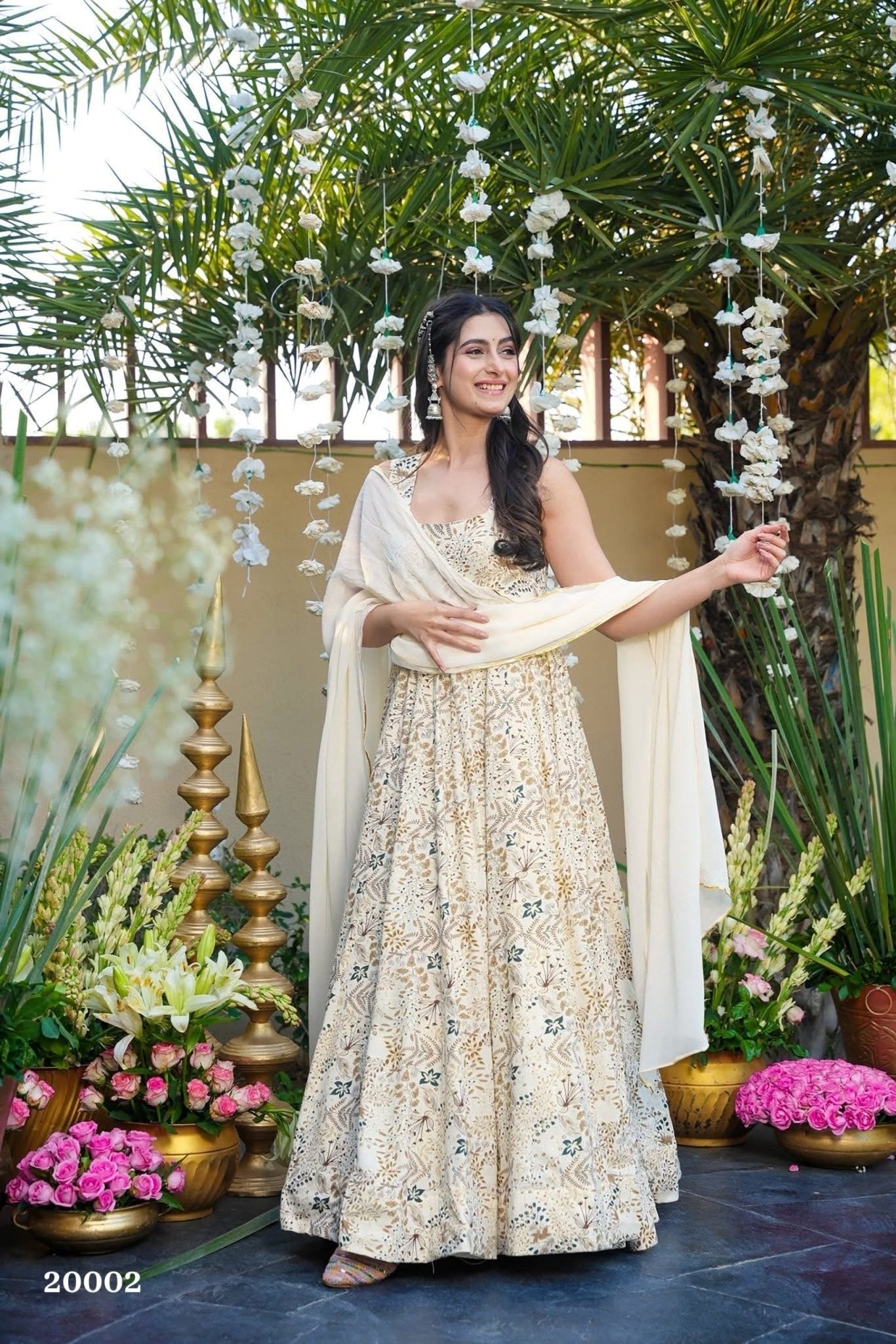Clora Vol 20 Rayon Digital Printed Gown With Dupatta - Amrah Wholesale